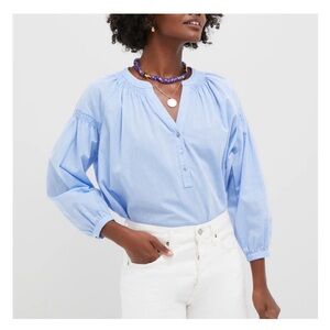 Tuckernuck Chambray  popover blouse